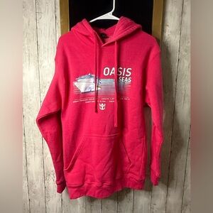 Royal Caribbean Oasis Pink Sweatshirt Hoodie Size Small